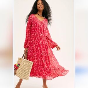 Free People Wallflower Midi Dress Size XS NWT